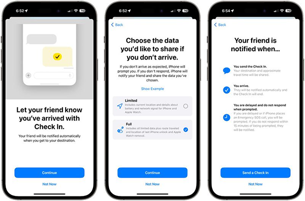 Quy trình đăng ký dịch vụ Check In trên iOS 17